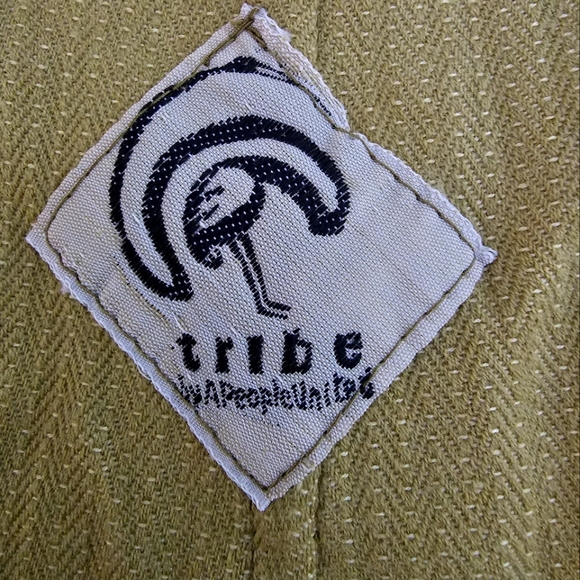 Tribe A People United Pants Size M Drop Crotch Relaxed Fit Drawstring Lagenlook - Picture 3 of 9